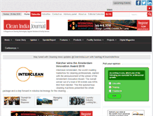 Tablet Screenshot of cleanindiajournal.com